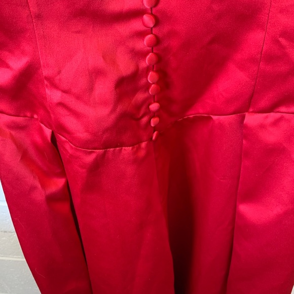 VERA WANG A-LINE RED DRESS SIZE 8 - Picture 6 of 8